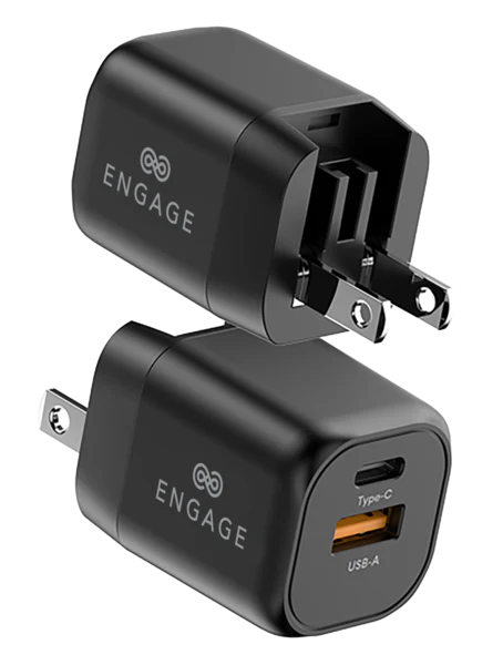 Engage Dual Port 20W PD Fast Charger/Adapter with Interchangeable Adapter-9EFA