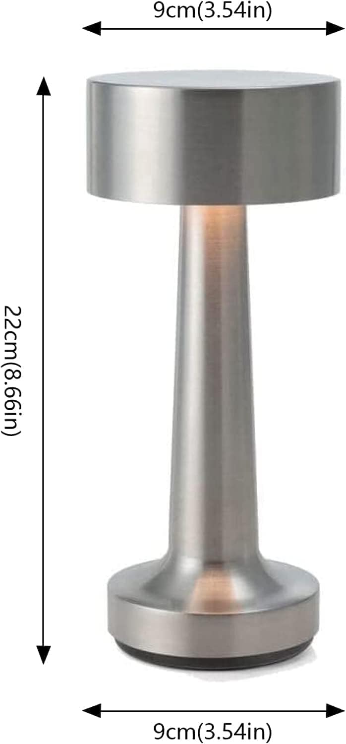 SkyKey Touch Sensor Rechargeable LED Table Lamp - Silver