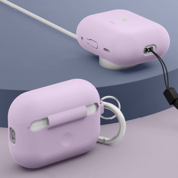 Elago Airpods Pro 1 & 2 Silicone Hang Case - Lavender