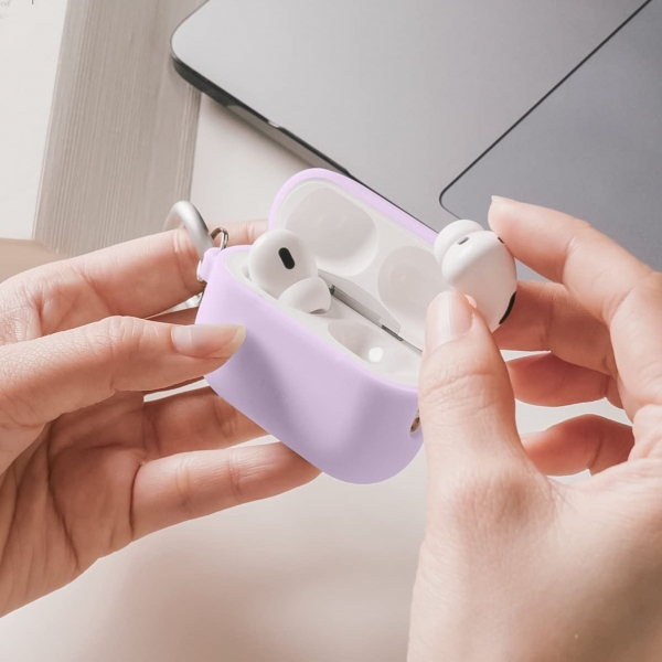 Elago Airpods Pro 1 & 2 Silicone Hang Case - Lavender