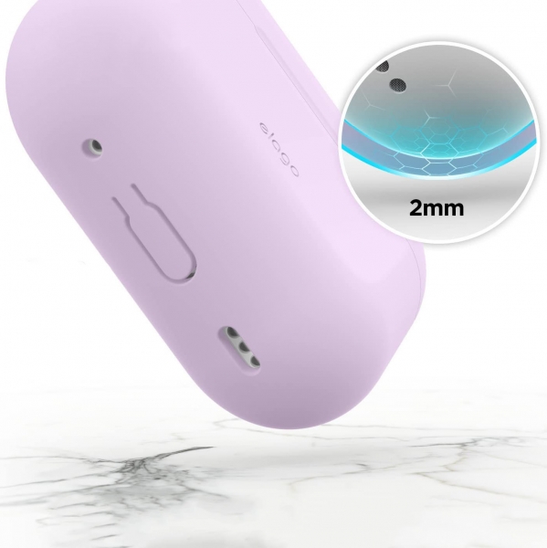 Elago Airpods Pro 1 & 2 Silicone Hang Case - Lavender