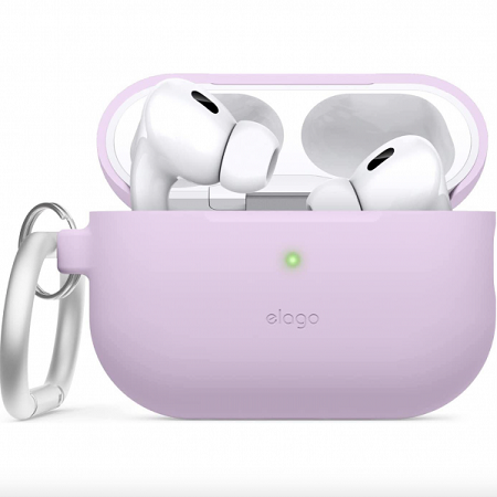 Elago Airpods Pro 1 & 2 Silicone Hang Case - Lavender