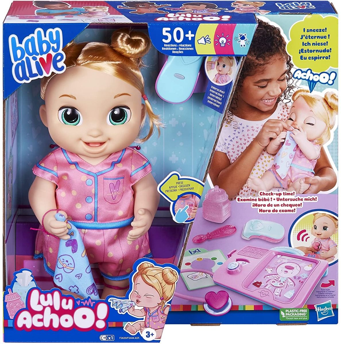 Baby Alive Hasbro Lulu Achoo Interactive Doctor Play Doll 12inch