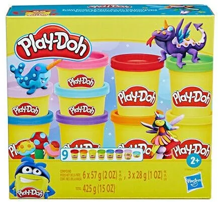 Play-Doh Hasbro Colorful Compound 9 Pack Ast
