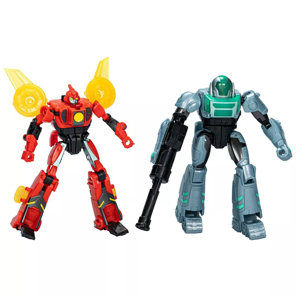 Transformers Hasbro EarthSpark Terran Twitch and Robby Malto Cyber-Combiner Action Figure Set