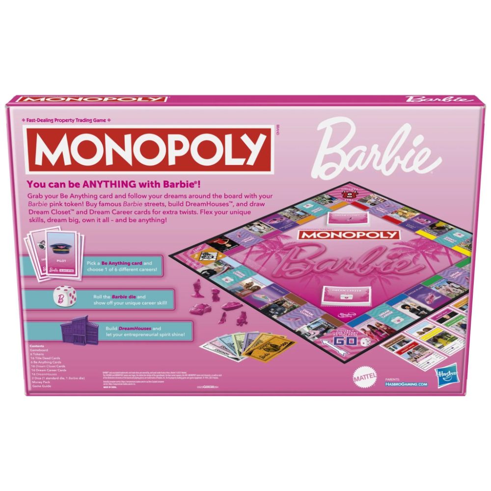 Monopoly Hasbro Barbie Edition Board Game