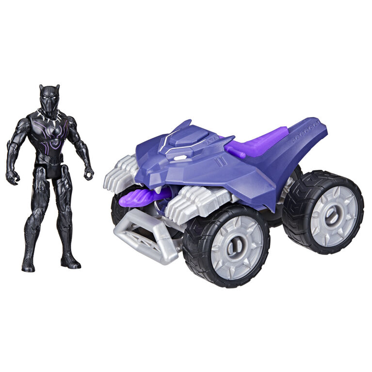 Hasbro Marvel Avengers Epic Hero Series Black Panther Claw Strike ATV Toy Car and Action Figure Playset
