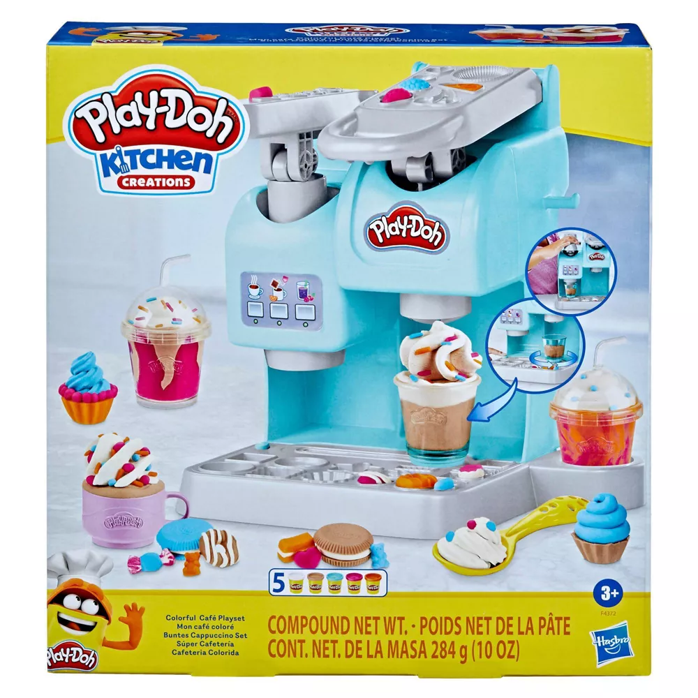 Play-Doh Hasbro Kitchen Creations Colorful Cafe Kids Kitchen Playset