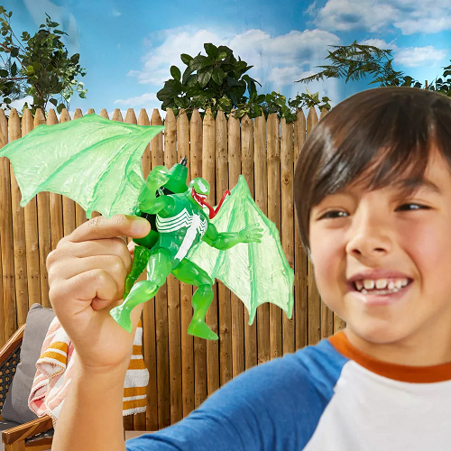 Hasbro Marvel Spider-Man Epic Hero Web Splashers Green Symbiote Hydro Wing Blast