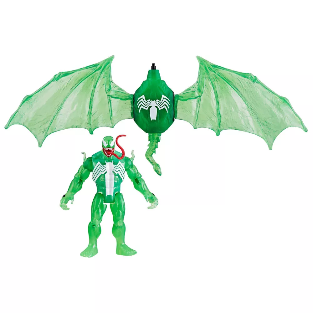 Hasbro Marvel Spider-Man Epic Hero Web Splashers Green Symbiote Hydro Wing Blast