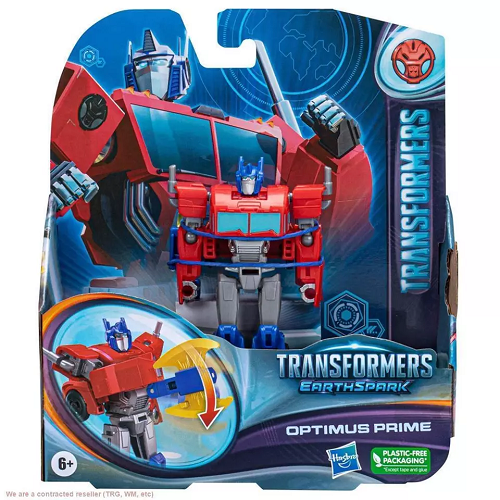 Transformers Hasbro Earthspark Optimus Prime Warrior Action Figure