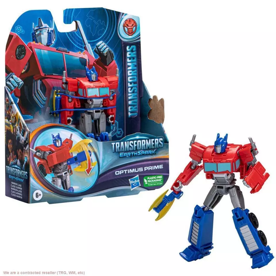 Transformers Hasbro Earthspark Optimus Prime Warrior Action Figure
