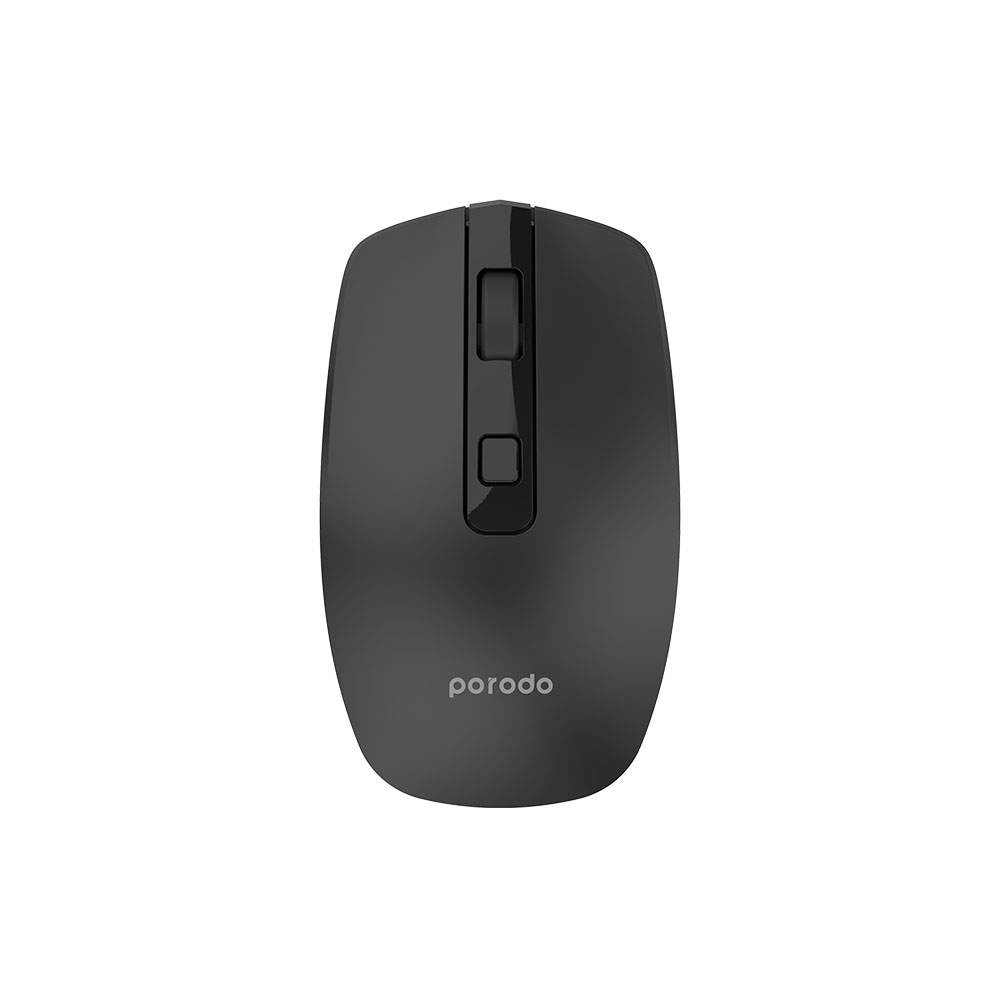 Porodo 1600 DPI Wireless Mouse Dual Mode - Black