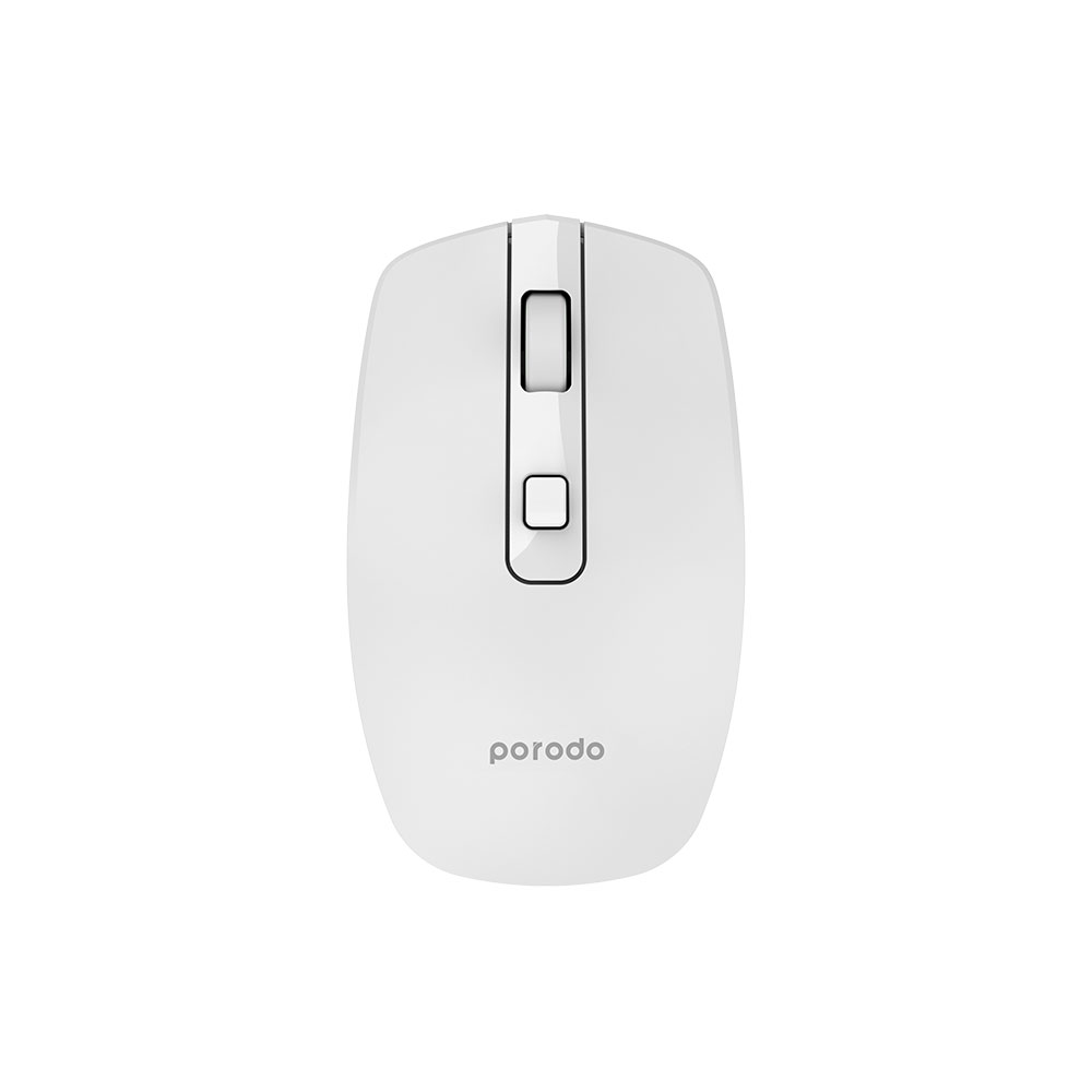 Porodo 1600 DPI Wireless Mouse Dual Mode - White