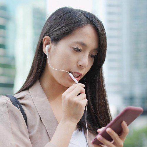 Porodo Soundtec Stereo Earphones Type-C with High-Clarify Mic - Black