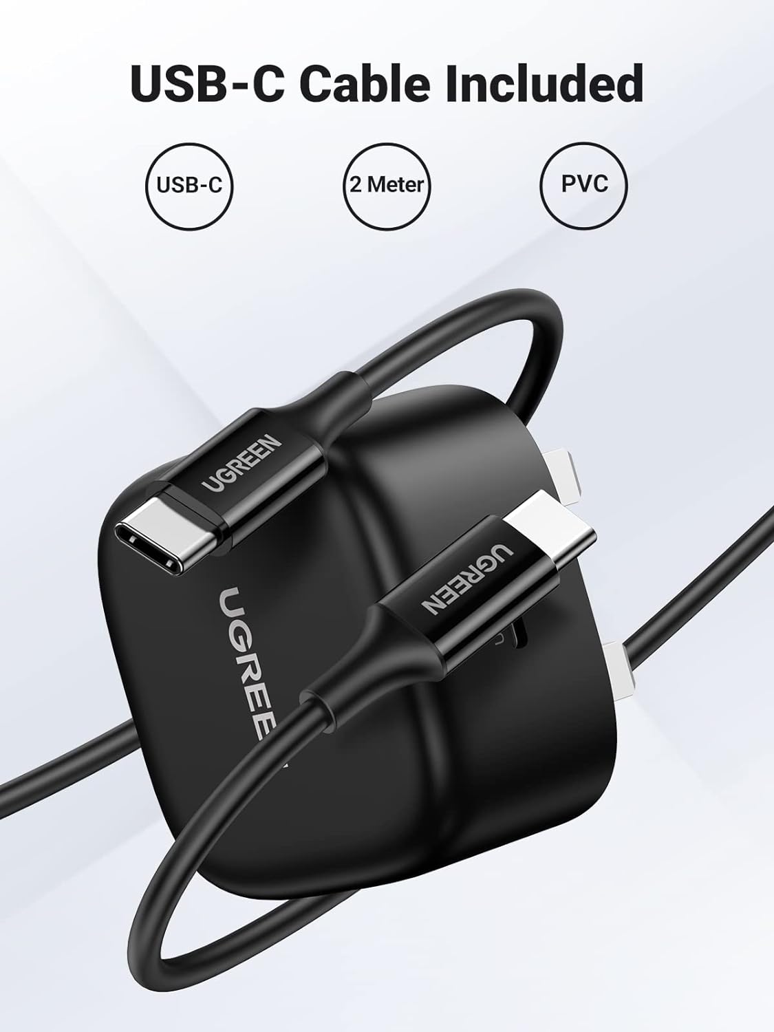 UGREEN 50577 PD 25W Fast Charger + USB Cable UK CD250