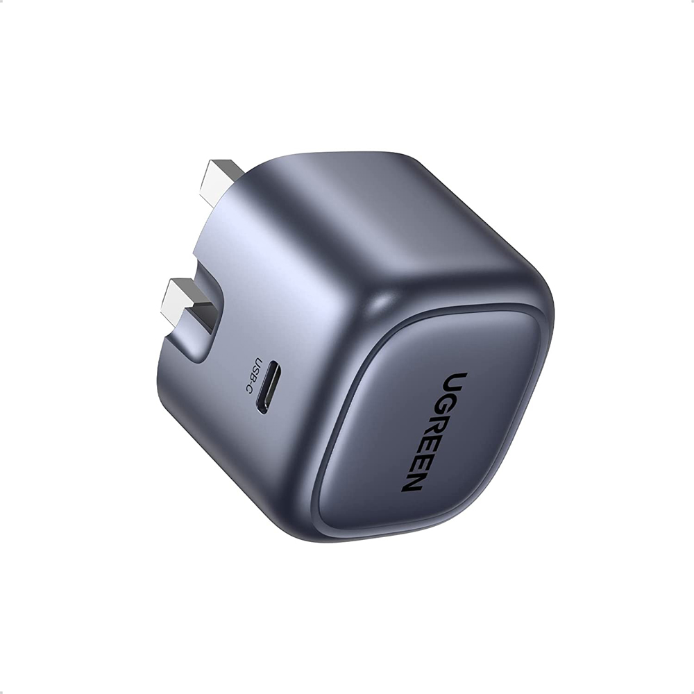 UGREEN 90878 Nexode 30W USB-C PD GaN Fast Charger UK -folding foot (Black) CD305