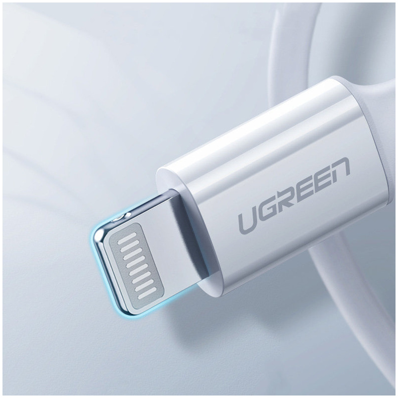 UGREEN 60749 USB-C to Lightning M/M Cable Rubber Shell 2m (White) US171