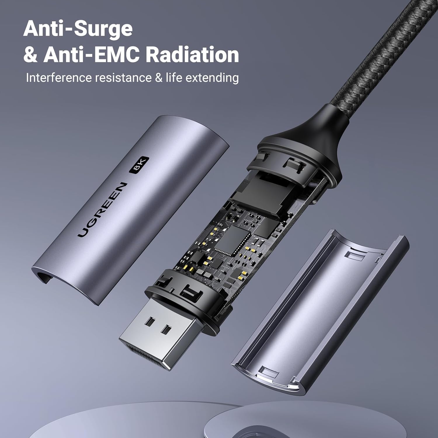 UGREEN 25158 USB-C to Display Port 8K Cable 2m CM556