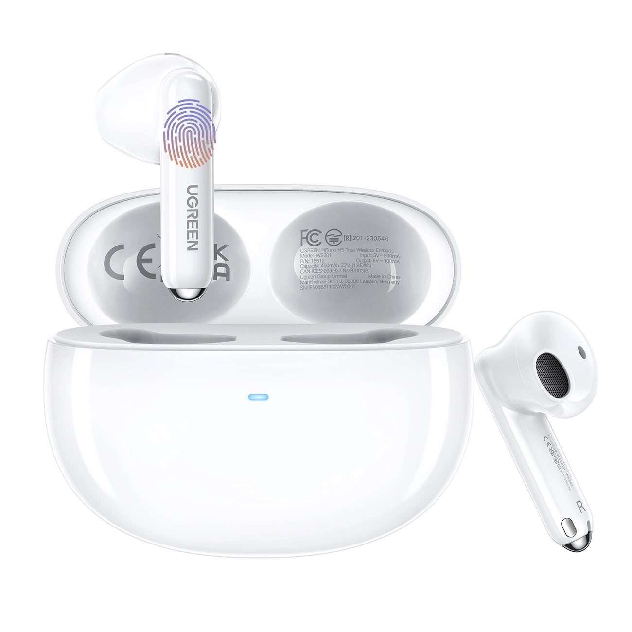 UGREEN 15612 HiTune H5 True Wireless Earbuds WS201 - White
