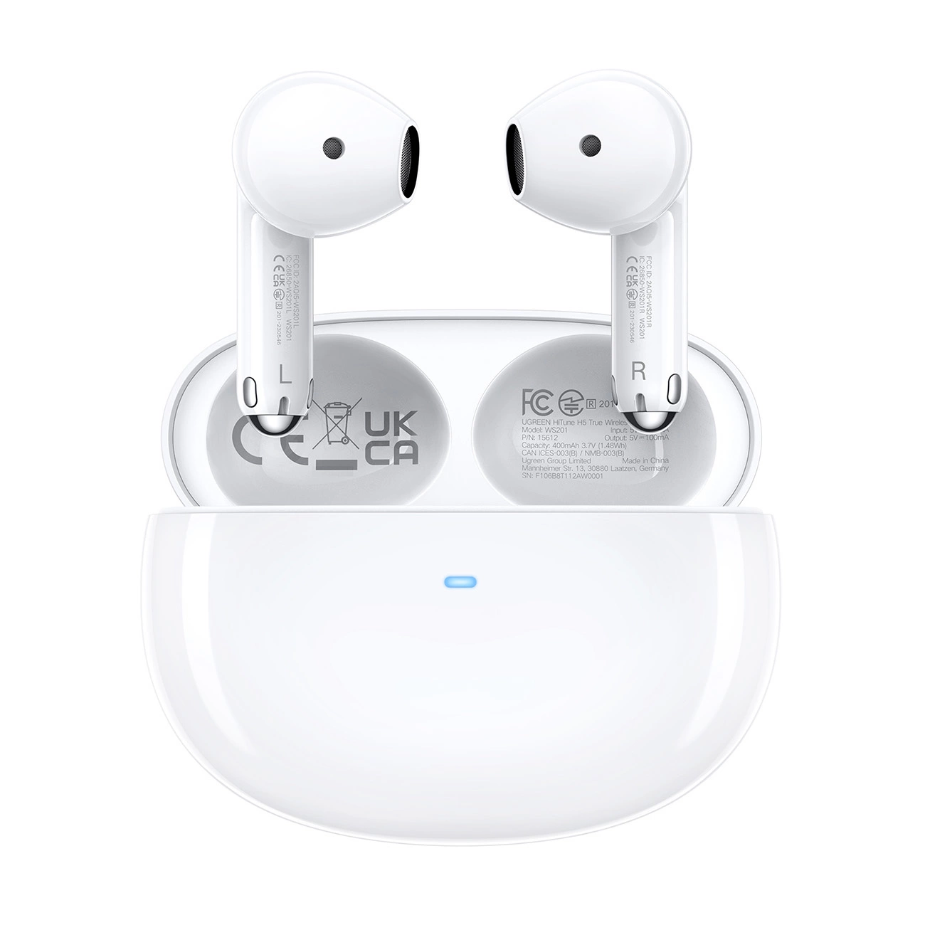 UGREEN 15612 HiTune H5 True Wireless Earbuds WS201 - White