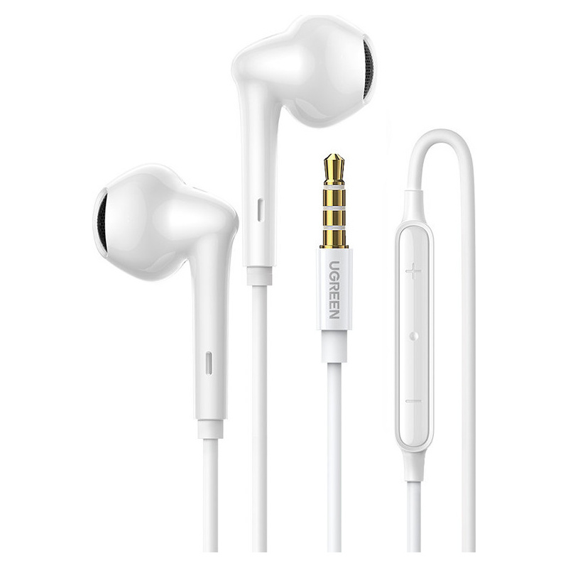 UGREEN 60692 Wired Earphones with 3.5mm Plug (White) EP101