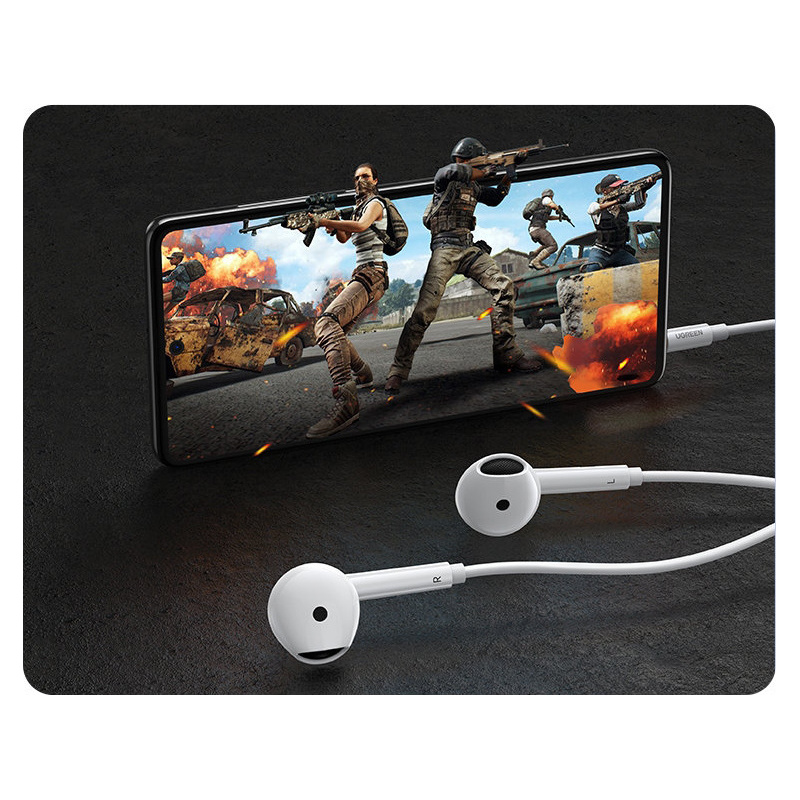 UGREEN 60692 Wired Earphones with 3.5mm Plug (White) EP101