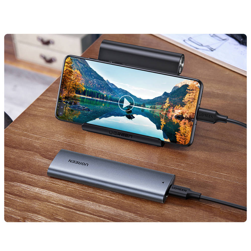 UGREEN 10903 USB-C to M.2 NGFF 5G Enclosure A TO C Cable 50cm CM400