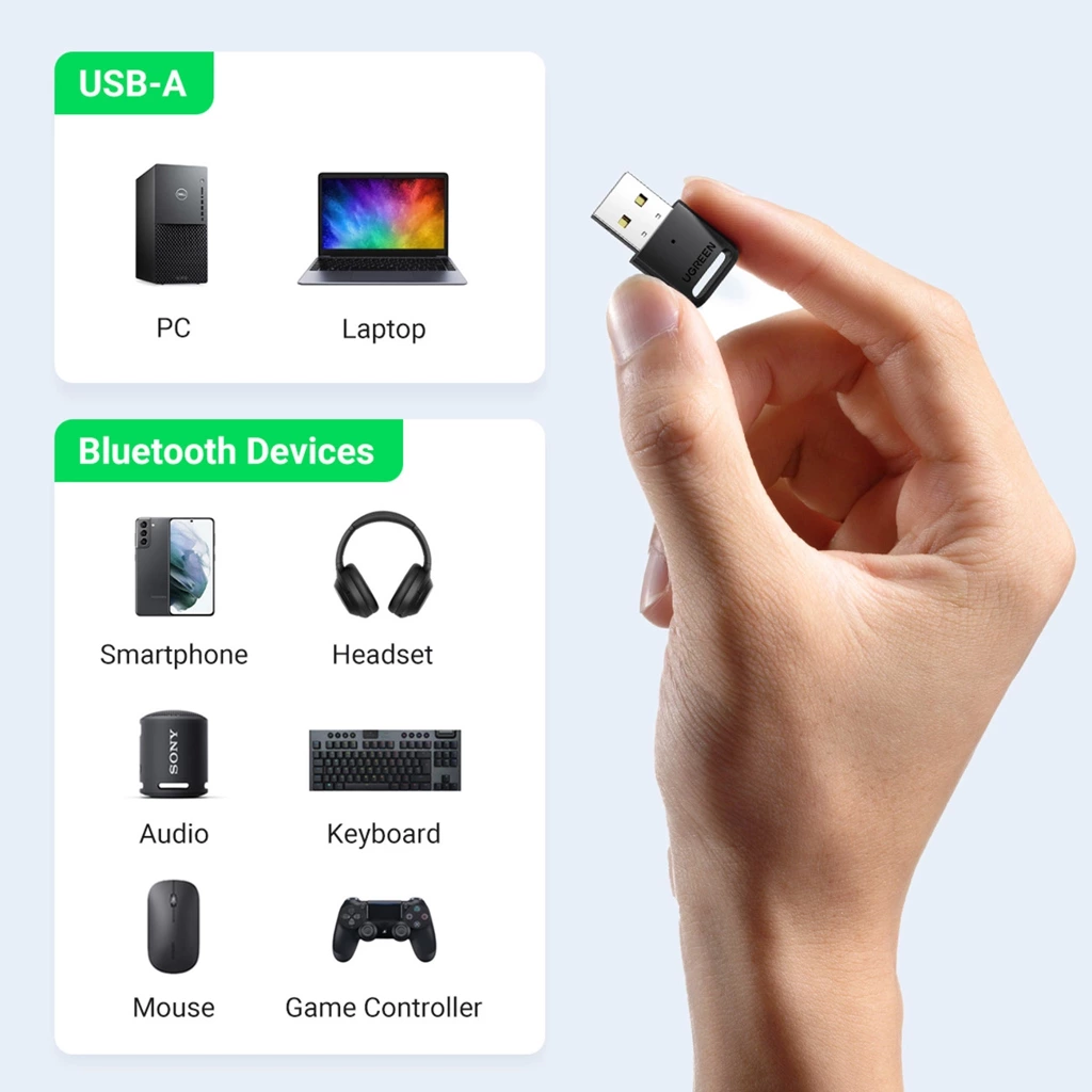 UGREEN 80890 Bluetooth 5.0 USB Adapter CM390