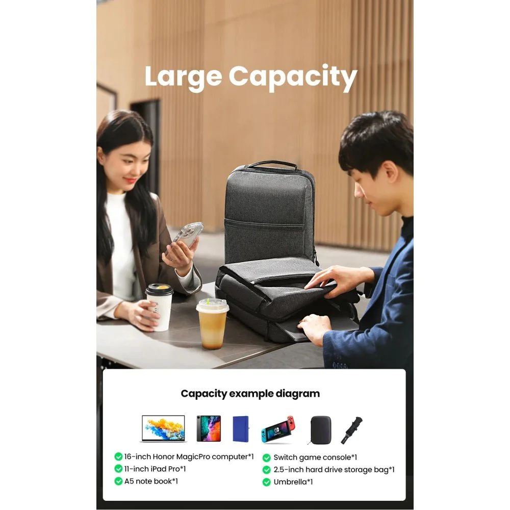UGREEN 90798 Laptop Backpack B02 Dark Grey (Up to 15.6'') LP664
