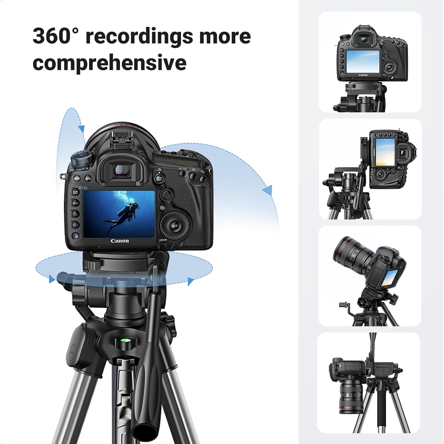 UGREEN 15187 Professional Tripod for Phone & Camera LP661