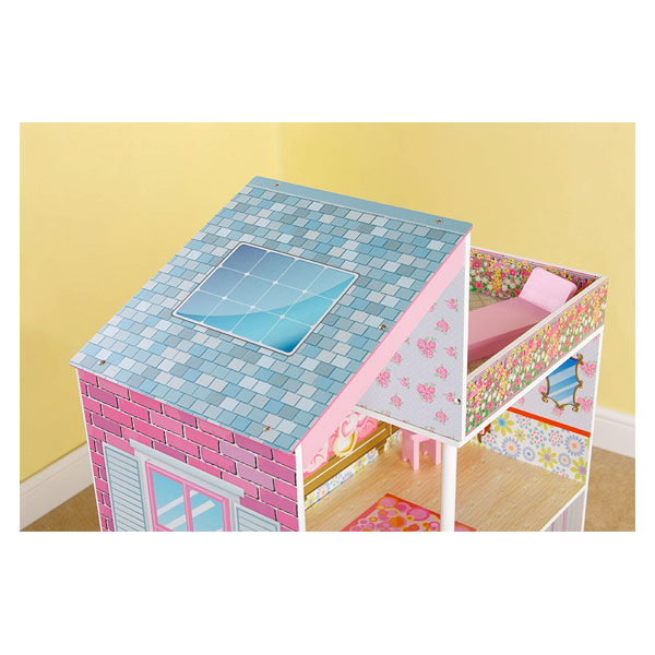 Plum Tillington Wooden Doll House With Wooden Accessories