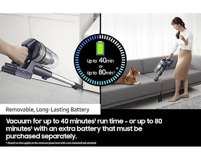 Samsung Vacuum Cleaner 410W Jet Stick 60 Cordless Violet