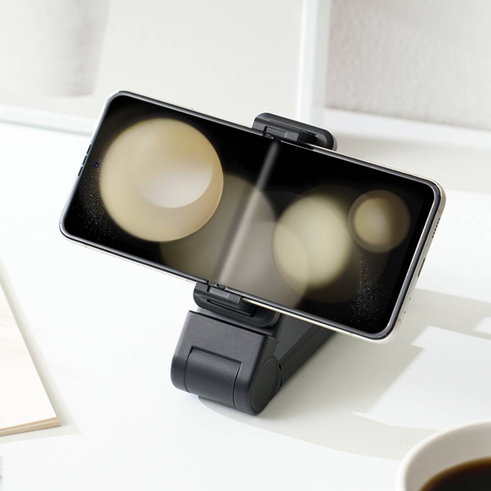 Araree Aviation Travel Desk Phone Holder for Desk With 360-Degree Rotation - Black