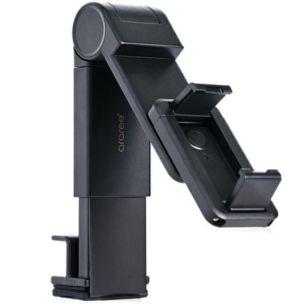 Araree Aviation Travel Desk Phone Holder for Desk With 360-Degree Rotation - Black