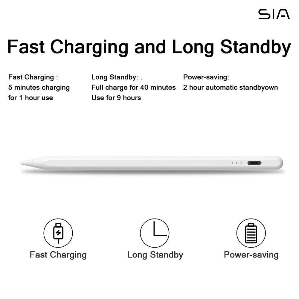 SIA Universal Capacitive Stylus Pen - White