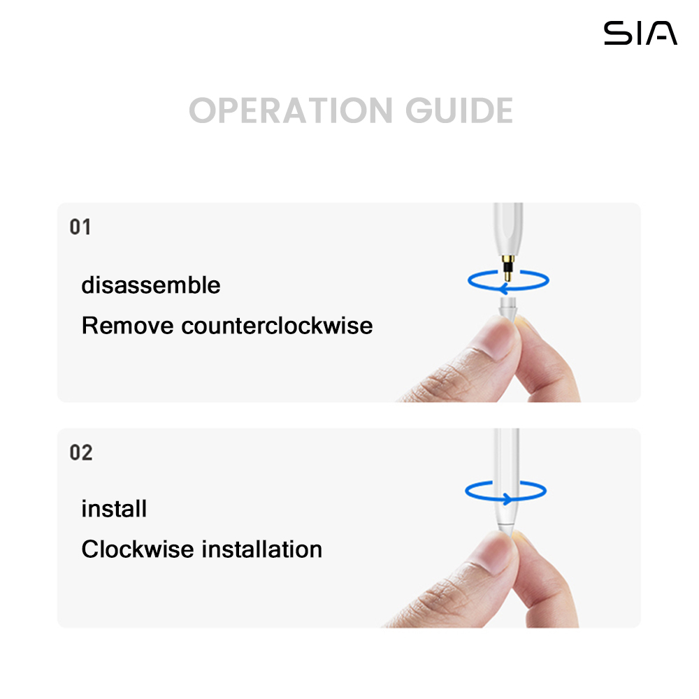 SIA Universal Capacitive Stylus Pen - White