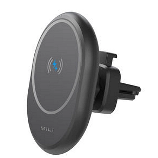 MiLi Mag Carmate 15W Magnetic Fast Wireless Charging Car Mount - Black