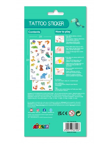 Avenir Tattoo Sticker – Jungle Animal