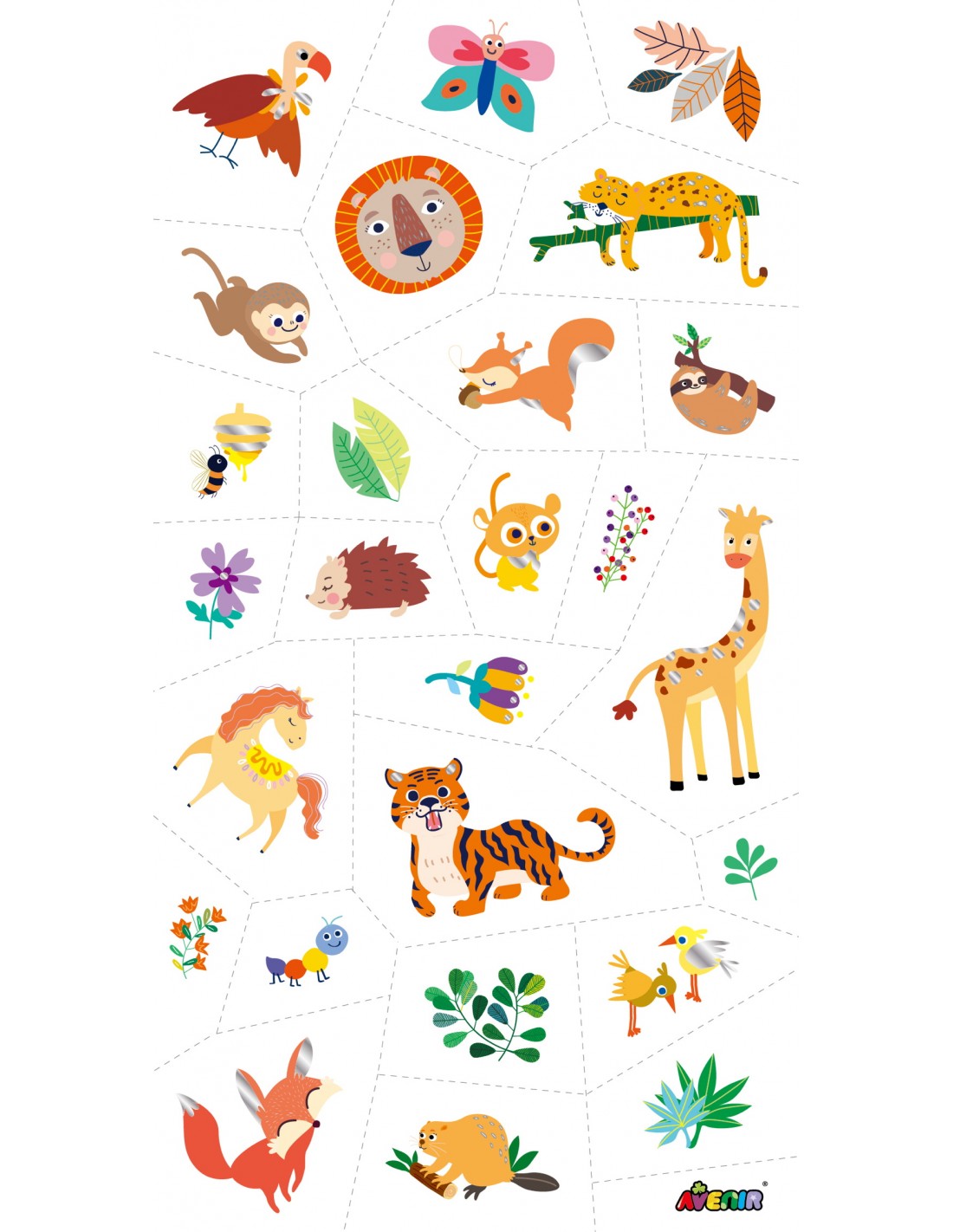 Avenir Tattoo Sticker – Jungle Animal