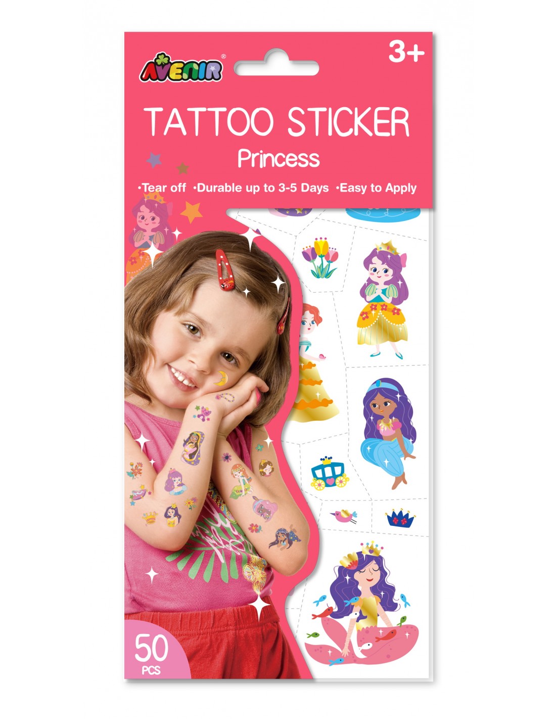 Avenir Tattoo Sticker-Princess