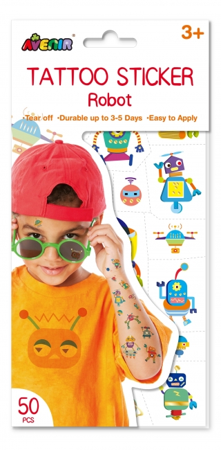 Avenir Tattoo Sticker-Robot