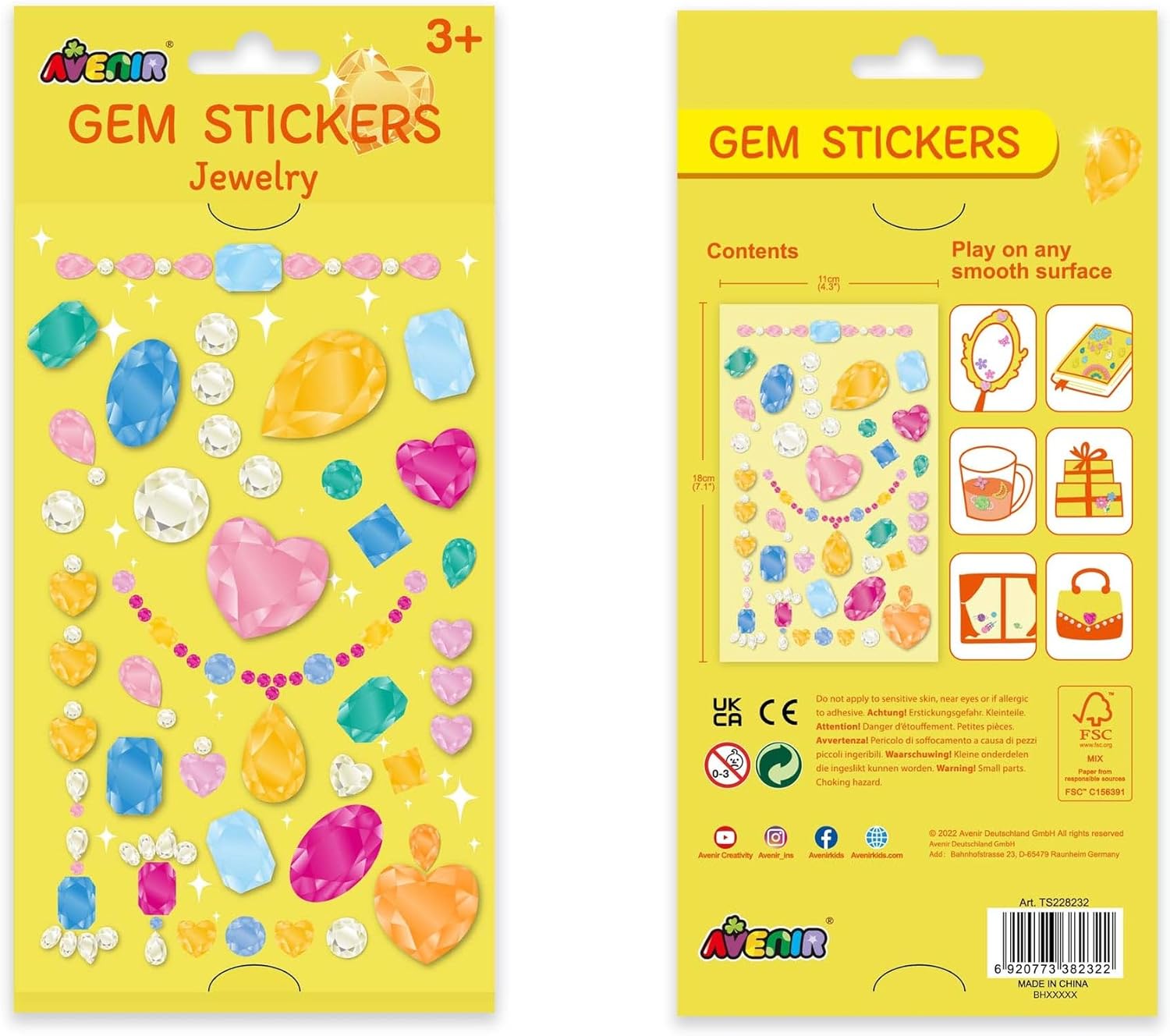 Avenir Tattoo Sticker-Jewelry