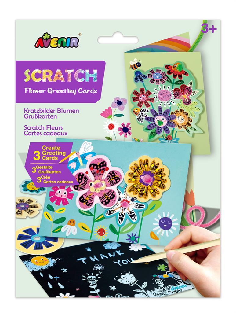 Avenir - Scratch Greeting Card - Flowers