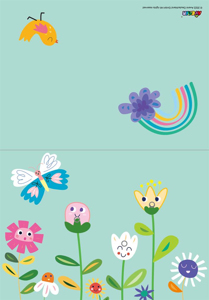 Avenir - Scratch Greeting Card - Flowers