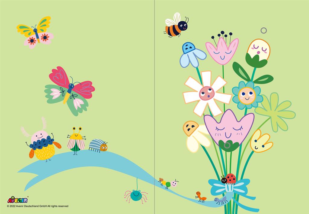 Avenir - Scratch Greeting Card - Flowers