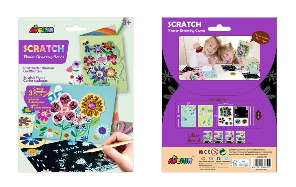 Avenir - Scratch Greeting Card - Flowers