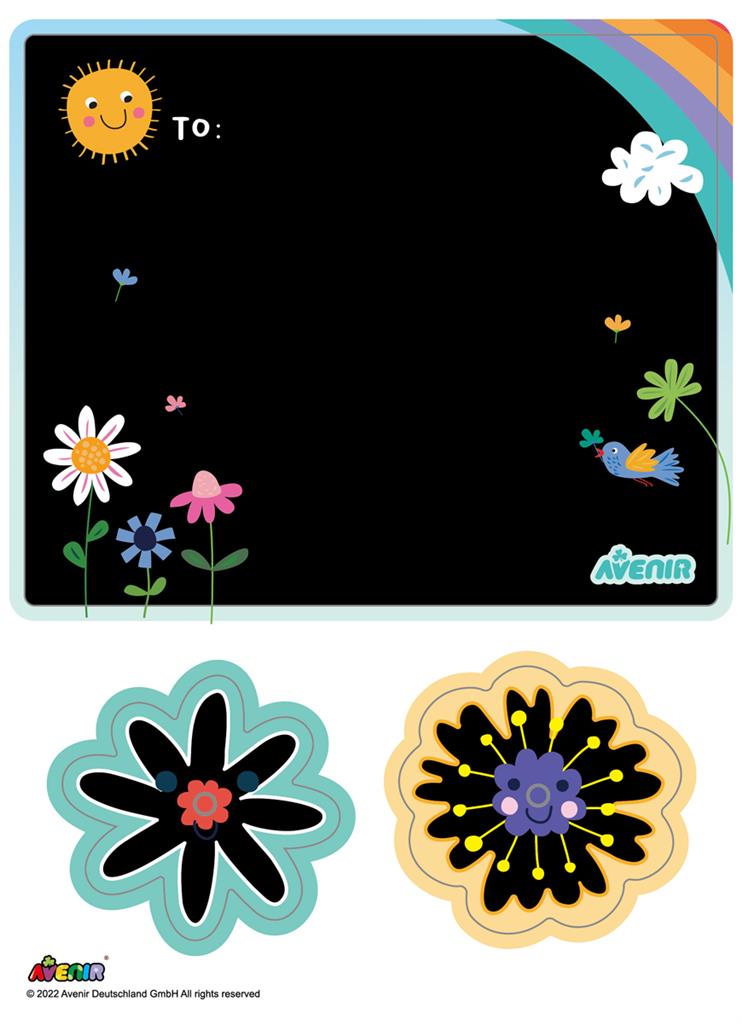 Avenir - Scratch Greeting Card - Flowers