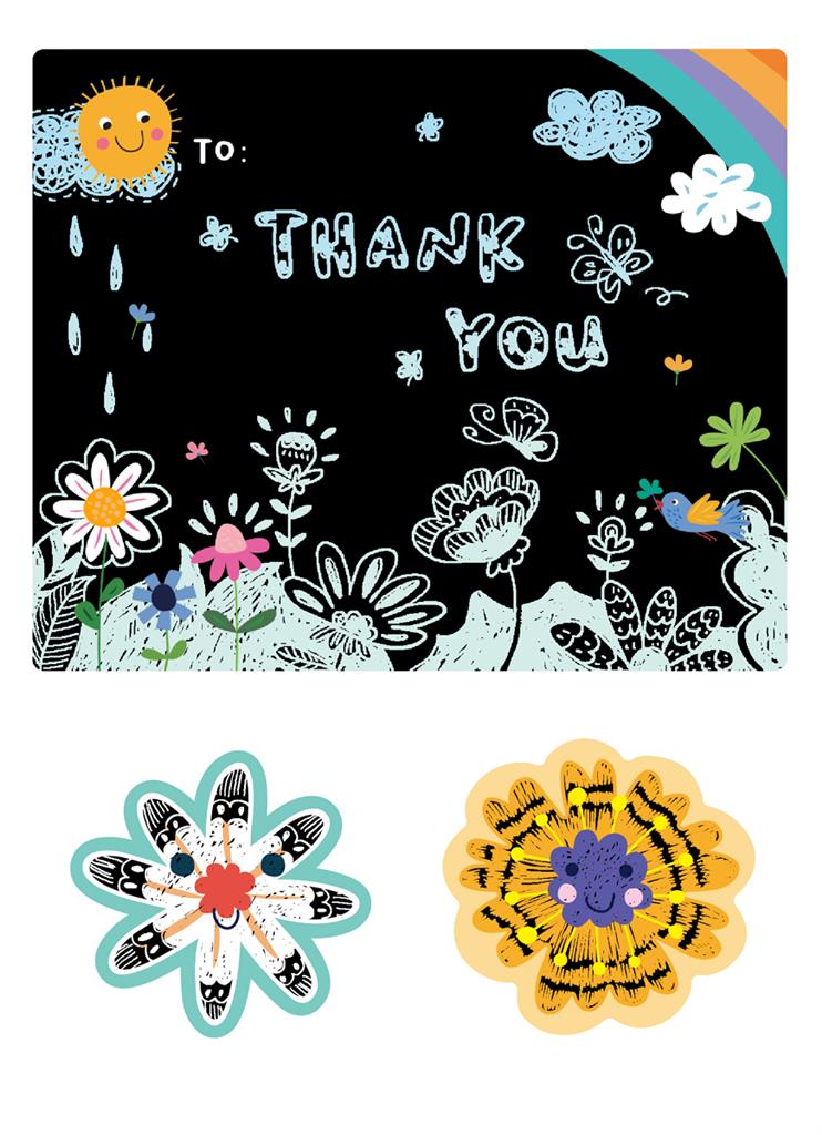 Avenir - Scratch Greeting Card - Flowers