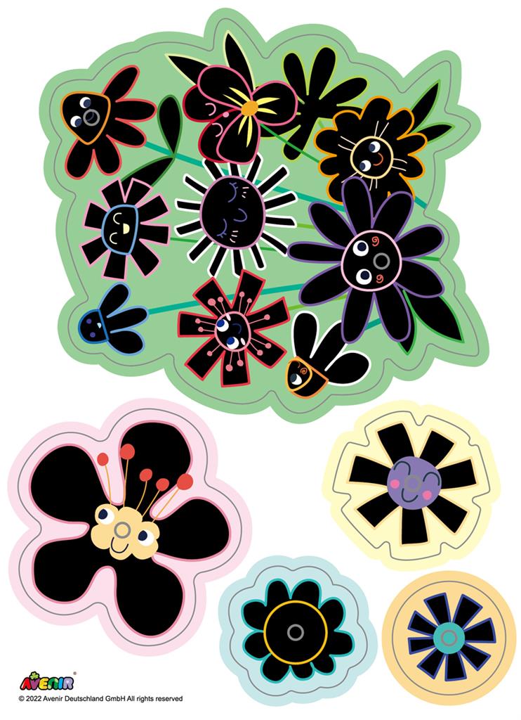 Avenir - Scratch Greeting Card - Flowers